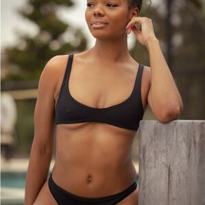New TeenyB bikini Micro Sport Bikini Top in Matte Black